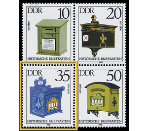 Historic mailboxes  - Germany / German Democratic Republic 1985 - 35 Pfennig