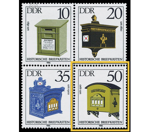 Historic mailboxes  - Germany / German Democratic Republic 1985 - 50 Pfennig