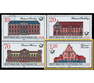 Historic post office buildings  - Germany / German Democratic Republic 1987 - 120 Pfennig