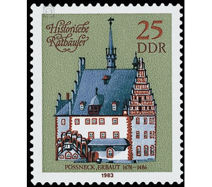 Historic town halls  - Germany / German Democratic Republic 1983 - 25 Pfennig