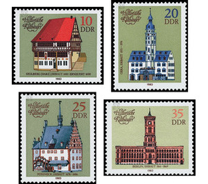 Historic town halls  - Germany / German Democratic Republic 1983 Set