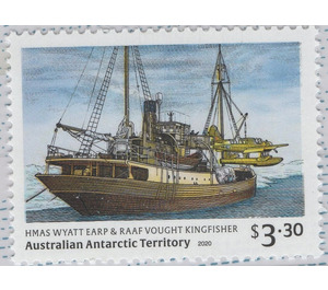 HMAS Wyatt Earp & RAAF Vought Kingfisher - Australian Antarctic Territory 2020 - 3.30