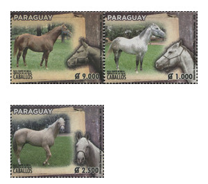 Horse Breeds of Paraguay (2019) - South America / Paraguay 2019 Set