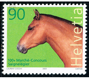 horse market  - Switzerland 2003 - 90 Rappen