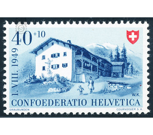 House  - Switzerland 1949 - 40 Rappen