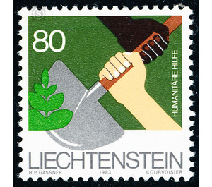 Humanitarian aid  - Liechtenstein 1983 - 80 Rappen