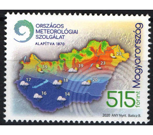 Hungarian Meteorological Service 150th Anniversary - Hungary 2020 - 515