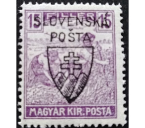 Hungarian Stamps Overprinted "SLOVENSKÁ POSTA" - Czechoslovakia 1918 - 15