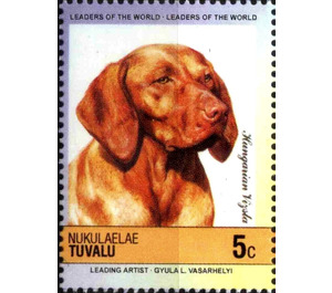 Hungarian Vizsla (Canis lupus familiaris) - Polynesia / Tuvalu, Nukulaelae 1985