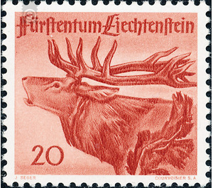 hunt  - Liechtenstein 1946 - 20 Rappen