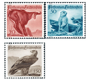 hunt  - Liechtenstein 1947 Set