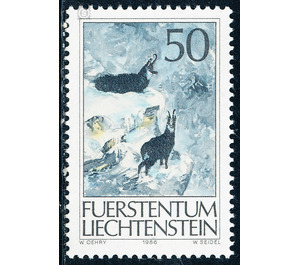 hunt  - Liechtenstein 1986 - 50 Rappen
