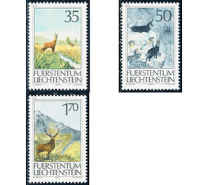 hunt  - Liechtenstein 1986 Set