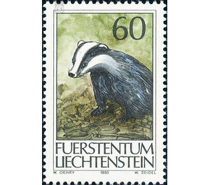 hunt  - Liechtenstein 1993 - 60 Rappen