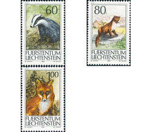 hunt  - Liechtenstein 1993 Set