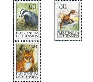 hunt  - Liechtenstein 1993 Set