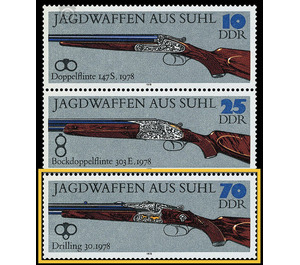 Hunting weapons from Suhl  - Germany / German Democratic Republic 1978 - 70 Pfennig