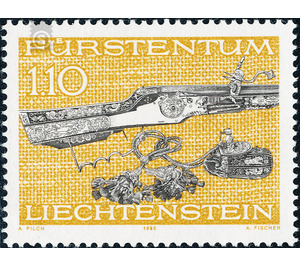 hunting weapons  - Liechtenstein 1980 - 110 Rappen