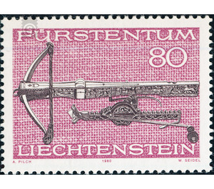 hunting weapons  - Liechtenstein 1980 - 80 Rappen