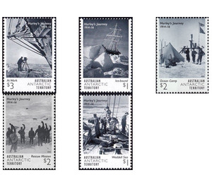 Hurley's Journey 1914-16 - Australian Antarctic Territory 2016 Set