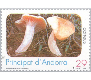 Hygrophorus glicyclus  - Andorra, Spanish Administration 1994 - 29