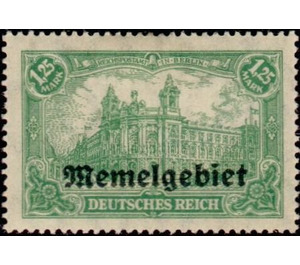 Imperial Post Office Berlin, overprint Memel-Area - Germany / Old German States / Memel Territory 1920 - 1.25