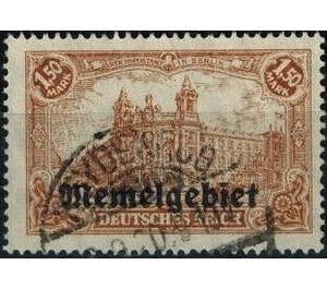 Imperial Post Office Berlin, overprint Memel-Area - Germany / Old German States / Memel Territory 1920 - 1.50