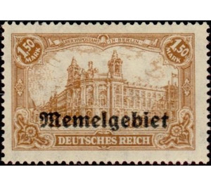 Imperial Post Office Berlin, overprint Memel-Area - Germany / Old German States / Memel Territory 1920 - 1.50