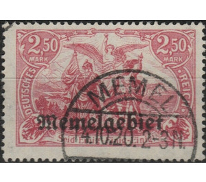 Imperial Post Office Berlin, overprint Memel-Area - Germany / Old German States / Memel Territory 1920 - 2.50