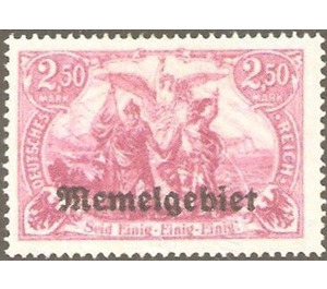 Imperial Post Office Berlin, overprint Memel-Area - Germany / Old German States / Memel Territory 1920 - 2.50