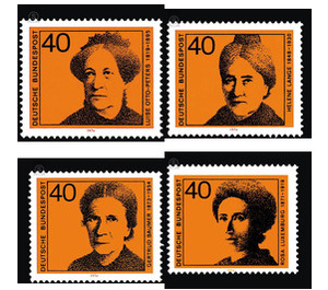 Important German women  - Germany / Federal Republic of Germany 1974 Set