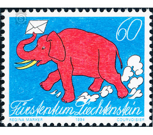 Important post  - Liechtenstein 1994 - 60 Rappen