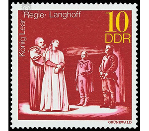 Important theater productions by Bertolt Brecht, Walter Felsenstein and Wolfgang Langhoff  - Germany / German Democratic Republic 1973 - 10 Pfennig