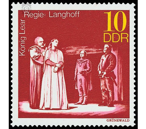 Important theater productions by Bertolt Brecht, Walter Felsenstein and Wolfgang Langhoff  - Germany / German Democratic Republic 1973 - 10 Pfennig