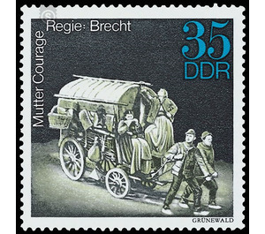 Important theater productions by Bertolt Brecht, Walter Felsenstein and Wolfgang Langhoff  - Germany / German Democratic Republic 1973 - 35 Pfennig