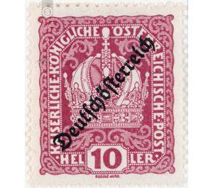 Imprint 'German Austria'  - Austria / Republic of German Austria / German-Austria 1918 - 10 Heller