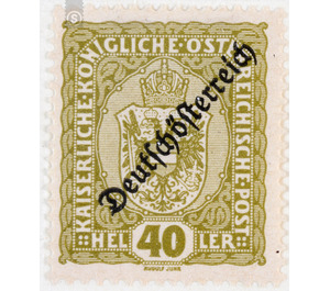 Imprint 'German Austria'  - Austria / Republic of German Austria / German-Austria 1918 - 40 Heller
