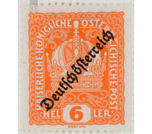Imprint 'German Austria'  - Austria / Republic of German Austria / German-Austria 1918 - 6 Heller