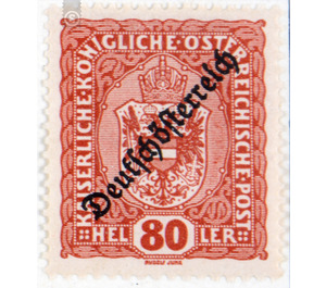 Imprint 'German Austria'  - Austria / Republic of German Austria / German-Austria 1918 - 80 Heller