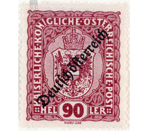 Imprint 'German Austria'  - Austria / Republic of German Austria / German-Austria 1918 - 90 Heller