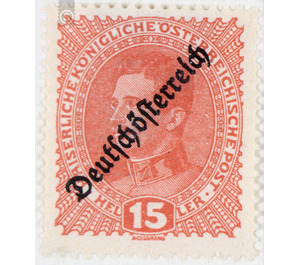 Imprint 'German Austria'  - Austria / Republic of German Austria / German-Austria 1919 - 15 Heller