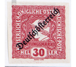 Imprint 'German Austria'  - Austria / Republic of German Austria / German-Austria 1919 - 30 Heller