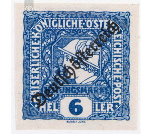 Imprint 'German Austria'  - Austria / Republic of German Austria / German-Austria 1919 - 6 Heller