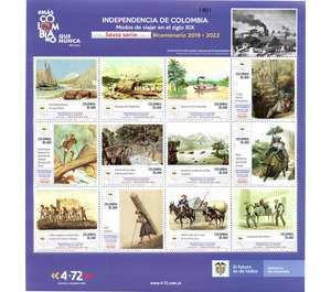 Independence Bicentenary IV : Transport - South America / Colombia 2021