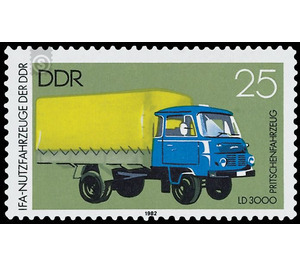 Industrial distribution for automotive technology (IFA): commercial vehicles  - Germany / German Democratic Republic 1982 - 25 Pfennig