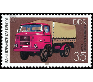 Industrial distribution for automotive technology (IFA): commercial vehicles  - Germany / German Democratic Republic 1982 - 35 Pfennig