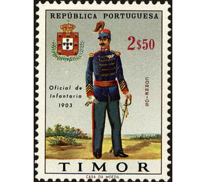 Infantry officer 1903 - Timor 1967 - 2.50