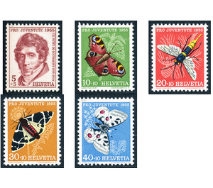 insects  - Switzerland 1955 Set