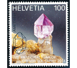 Intern. Year of crystallography  - Switzerland 2014 - 100 Rappen