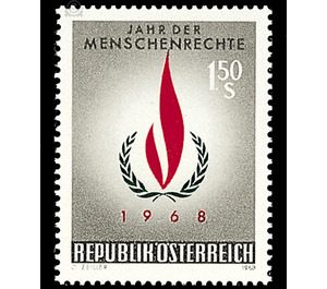 Intern. Year of Human Rights  - Austria / II. Republic of Austria 1968 - 1.50 Shilling
